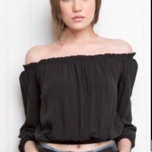 SOLD // Brandy Melville Black Maura Top